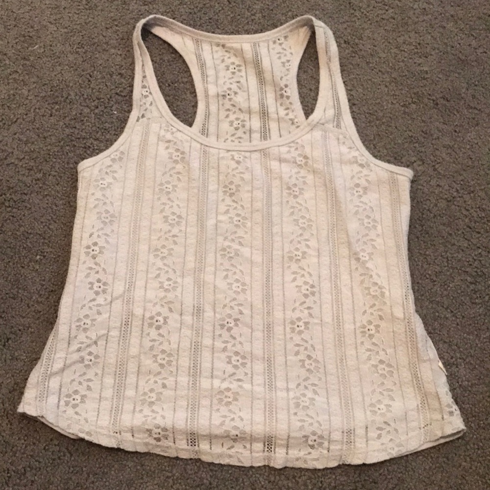 Gray lace tank top!